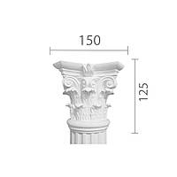 Капитель из гипса, гипсовая капитель кп-34 (1/2)