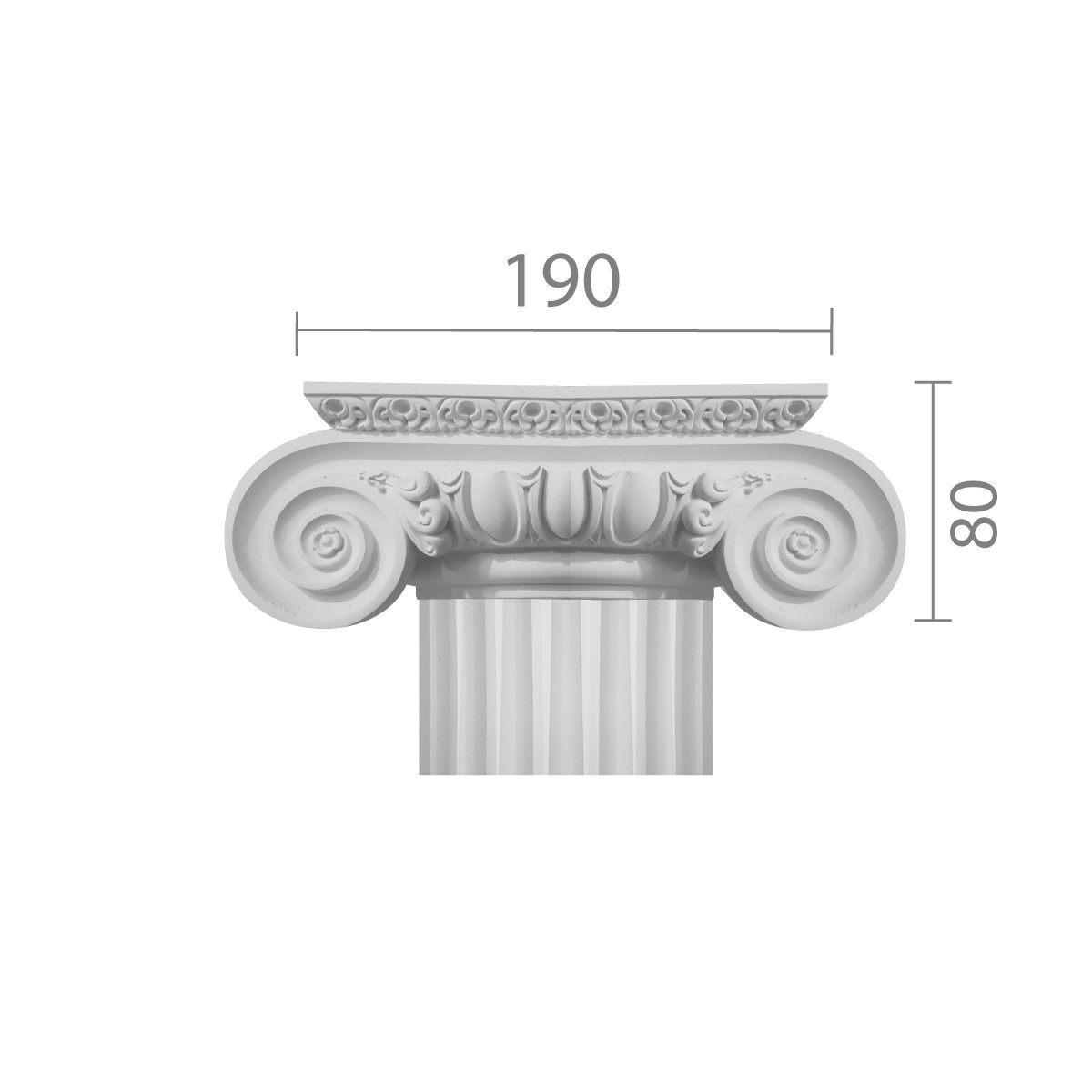 Капітель з гіпсу, гіпсова капітель кп-37 (1/2)