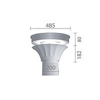 Капитель из гипса, гипсовая капитель кп-39 (энтазис)