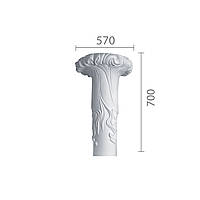 Капітель з гіпсу, гіпсова капітель кп-43 (1/2)