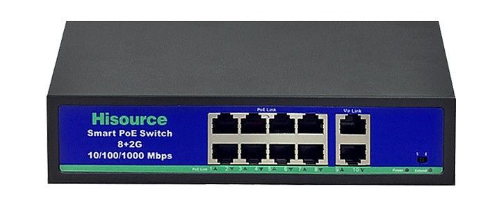 POE комутатор SF0820FB2L 8 портів з блоком живлення в комплекті