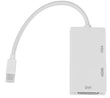 Перехідник з Mini DisplayPort на DVI,VGA,HDMI