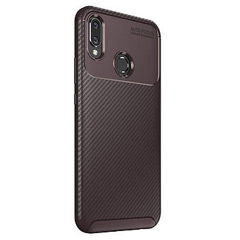 Чохол Carbon Case Huawei Nova 3i / P Smart + Коричневий