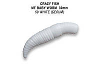 Силикон CrazyFish MF Baby Worm 1.2" плавающий 59 3.0см 12шт