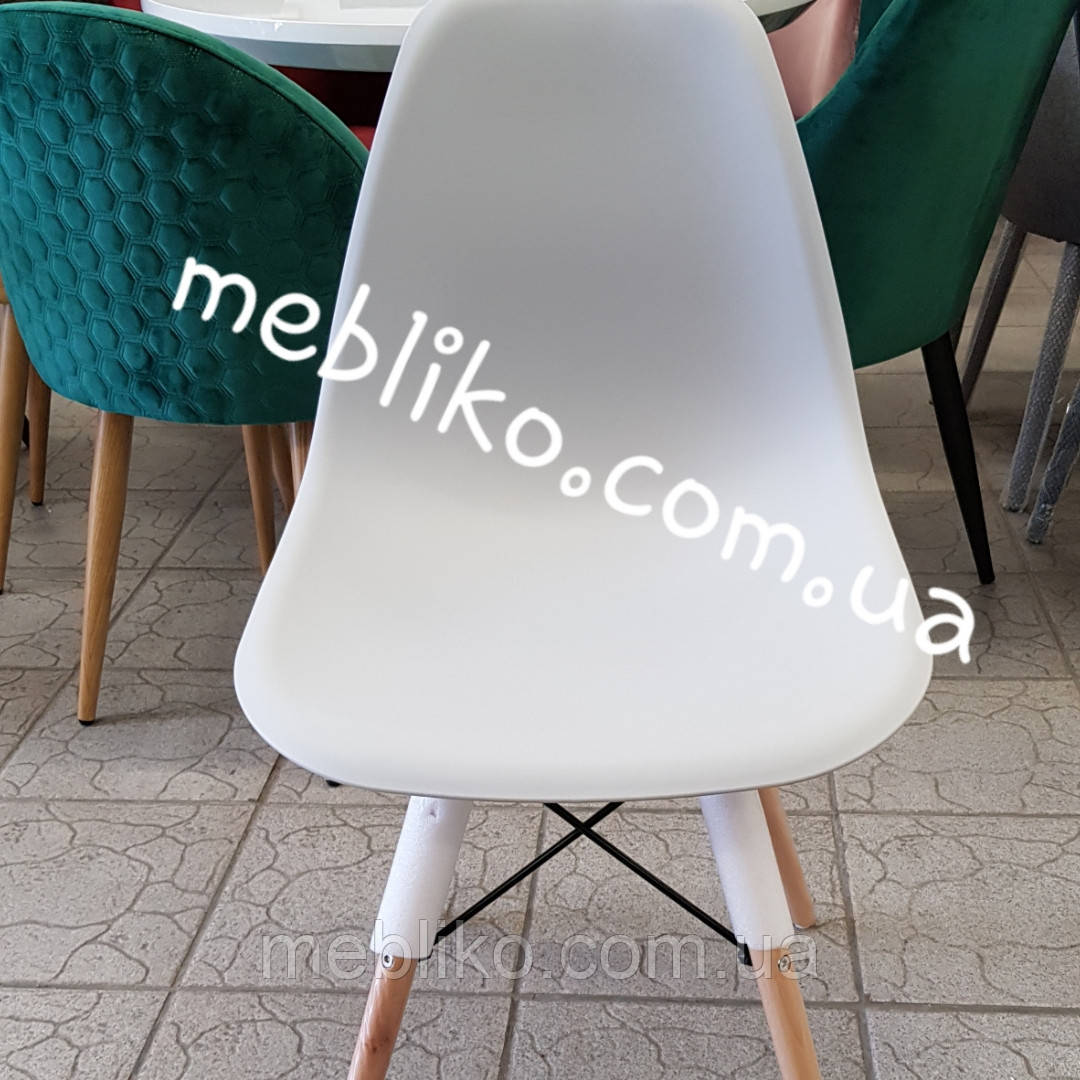 Обідній стілець AC-016W (Eames Chair) сірий пластик