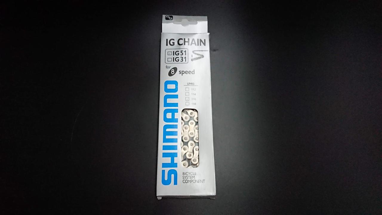 Ланцюг SHIMANO IG51, розмір 1/2"х 3/32", 116 ланок, 7 - 8 швидкостей