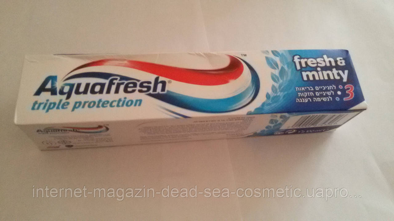 Зубна паста Aquafresh fresh&minty Ізраела