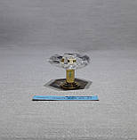 Ручка меблева оргскло 27 мм золото, фото 3