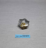 Ручка меблева оргскло 27 мм золото, фото 5