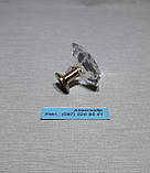 Ручка меблева оргскло 27 мм золото, фото 7