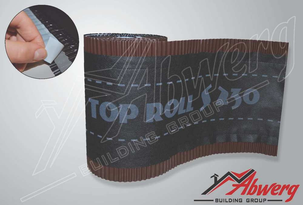 Коньковая вентиляционная лента TOP-ROLL S 230 для металлочерепицы. +380 ...