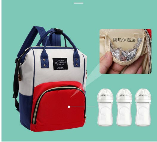 Каркасний трансформер сумка-рюкзак для молодих мам із термокишенею