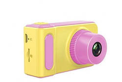 Фотоапарат дитячий Photo Camera Kids V7 5369, жовтий з рожевим