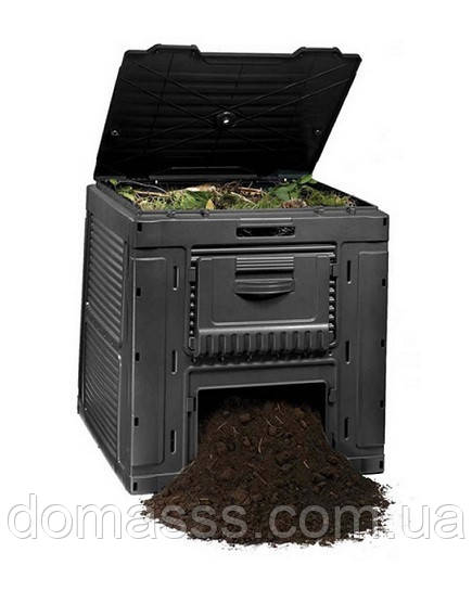 Компостер садовий пластиковий Keter E-Composter з основою (дном) 470л (17186362), фото 1