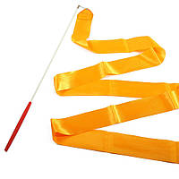 Стрічка гімнастична жовта 2 метри