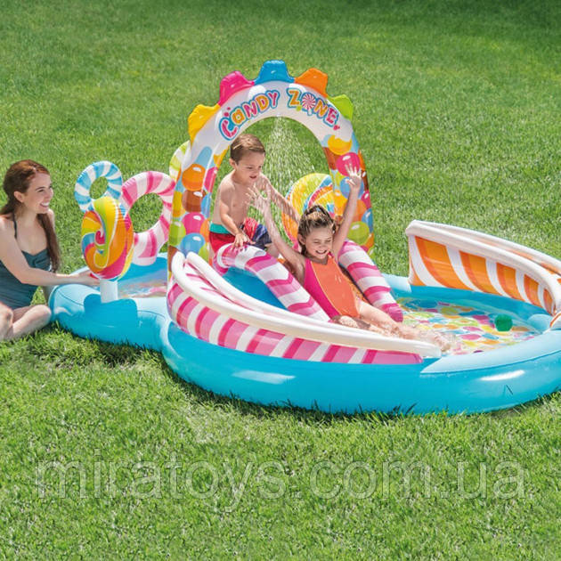 ✅Дитячий ігровий центр Intex 57149 "Карамель", 275 х 191 х 130 см