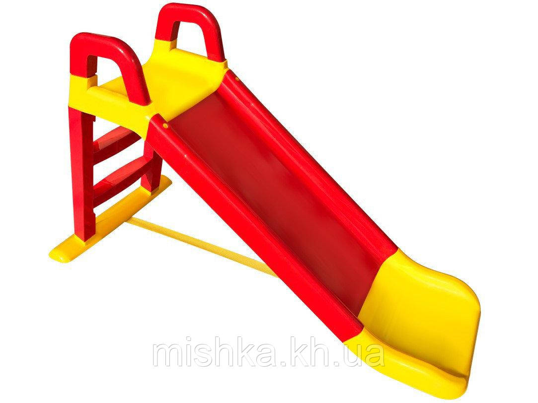 Дитяча гірка пластикова DOLONI Веселий спуск жовто-червона