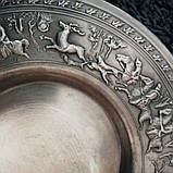 Настінна олов'яна тарілка Полювання, фото 2