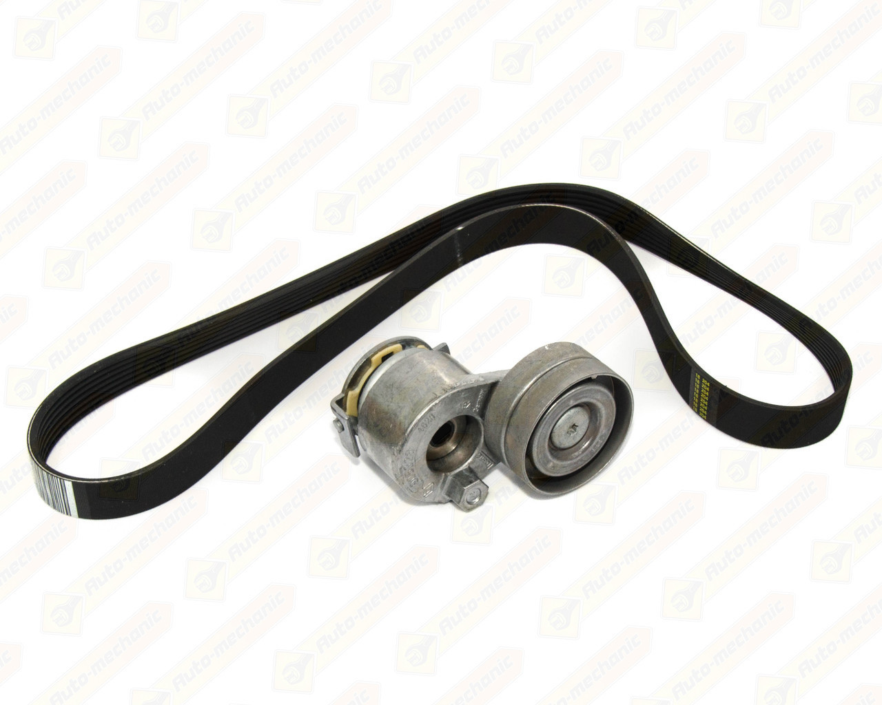 Натягувач + ремінь генератора на Renault Scenic II 01->09 1.9 dCi+2.0 16V — Renault (Оригінал) - 7701477515