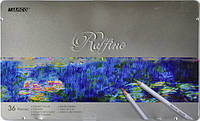 Карандаши Цветные "Raffine" 36 цветов в металлической упаковке 7100-36TN Marco