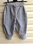 Дитячі бріджі шорти сірі для хлопчиків 98 104 110 116 зросту, фото 2