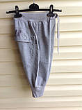 Дитячі бріджі шорти сірі для хлопчиків 98 104 110 116 зросту, фото 5