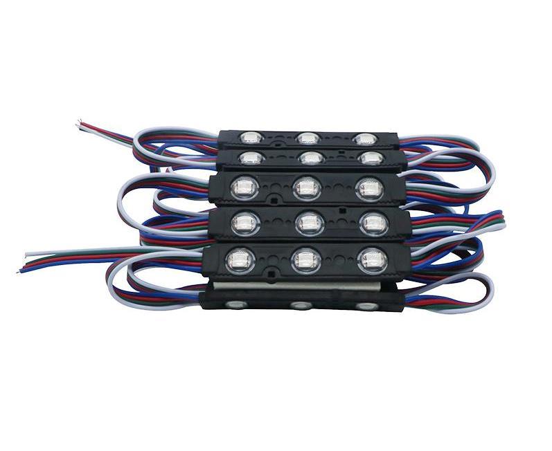 Світлодіодний модуль RGB 3LED SMD5050 IP65 з лінзою