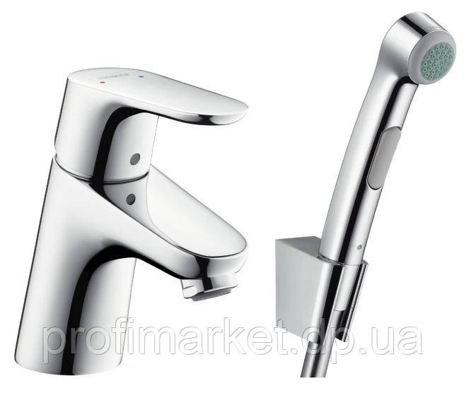 Змішувач для умивальника з гігієнічним душем Hansgrohe Focus 31926