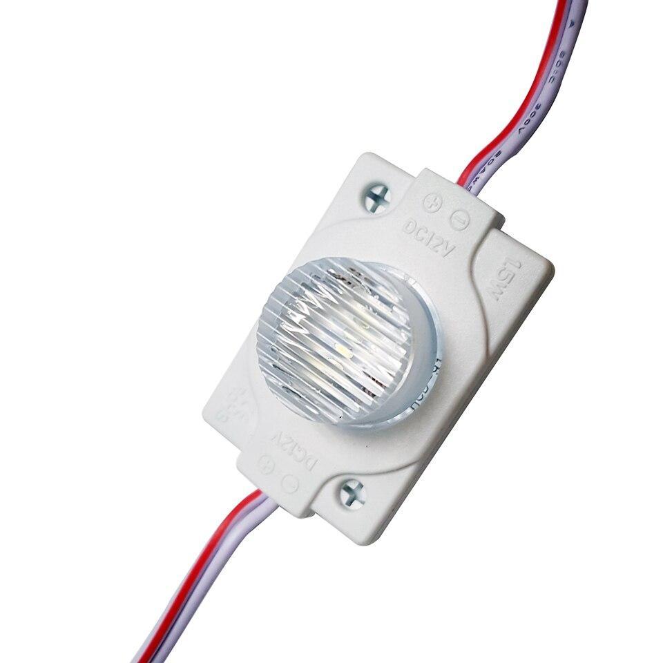 Світлодіодний модуль SMD3030 1LED 1.5 Ватт (IP65) з лінзою