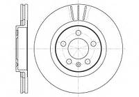 ТОРМОЗНОЙ ДИСК ПЕР. ВЕНТИЛ. VW GOLF IV 1.8-2.0 97- V 280X22 ROADHOUSE 654610 на AUDI A3 (8L1)