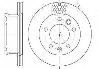 ТОРМОЗНОЙ ДИСК ПЕР. MB SPRINTER 208-416, 96- (276x22) ROADHOUSE 646110 на MERCEDES-BENZ SPRINTER 2-t автобус (901, 902)