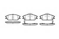 Комплект тормозных колодок, дисковый тормоз ROADHOUSE 222422 на HYUNDAI EXCEL I (X-3)