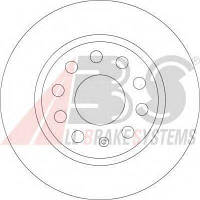 ТОРМОЗНОЙ ДИСК ПЕР. SKODA OCTAVIA 1.4-2.0TDI 06-, VOLKSWAGEN GOLF V 1.4-2.0TDI 10-, AUDI A3 1.6-2.0 A.B.S. 17522 на SEAT LEON (1P1)