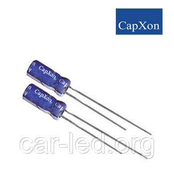 220mkf - 6,3v Электролит GS 5*11 Capxon, 85°C конденсатор електролітичний