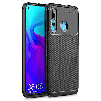Чохол Carbon Case Huawei Nova 4 Чорний