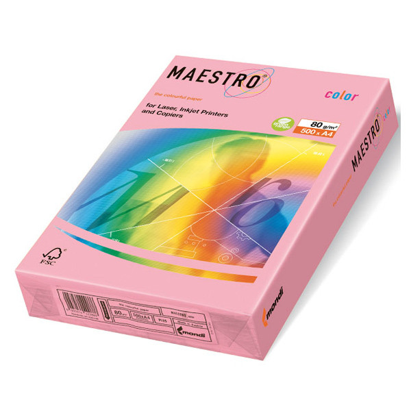 Цветная офисная бумага Maestro Color PI25 Pink (розовый) А4 80г/м2 500 - фото 1 - id-p98513746