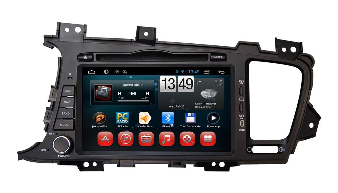 Магнітола KIA Optima, K5 2010-2013. Kaier KR-8009. Android
