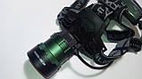 Ліхтар акумуляторний налобний WD360-T6, XM-L, T6 (zoom, 2х18650, 3 режими), фото 3