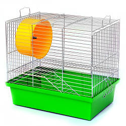 Клітка для гризунів "ХОМ’ЯК-2", цинк, 33х23х29 см