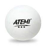М ячі для настільного тенісу ATEMI 3***(білий) (6шт.), фото 2