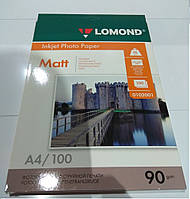 Фотобумага Lomond 90 г/м, матт, А4 100л