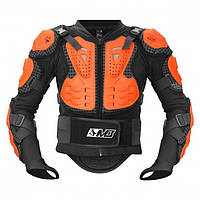 MADBULL TURTLE Protective Jacket Black/Orange, M Моточерепаха захисна чоловіча