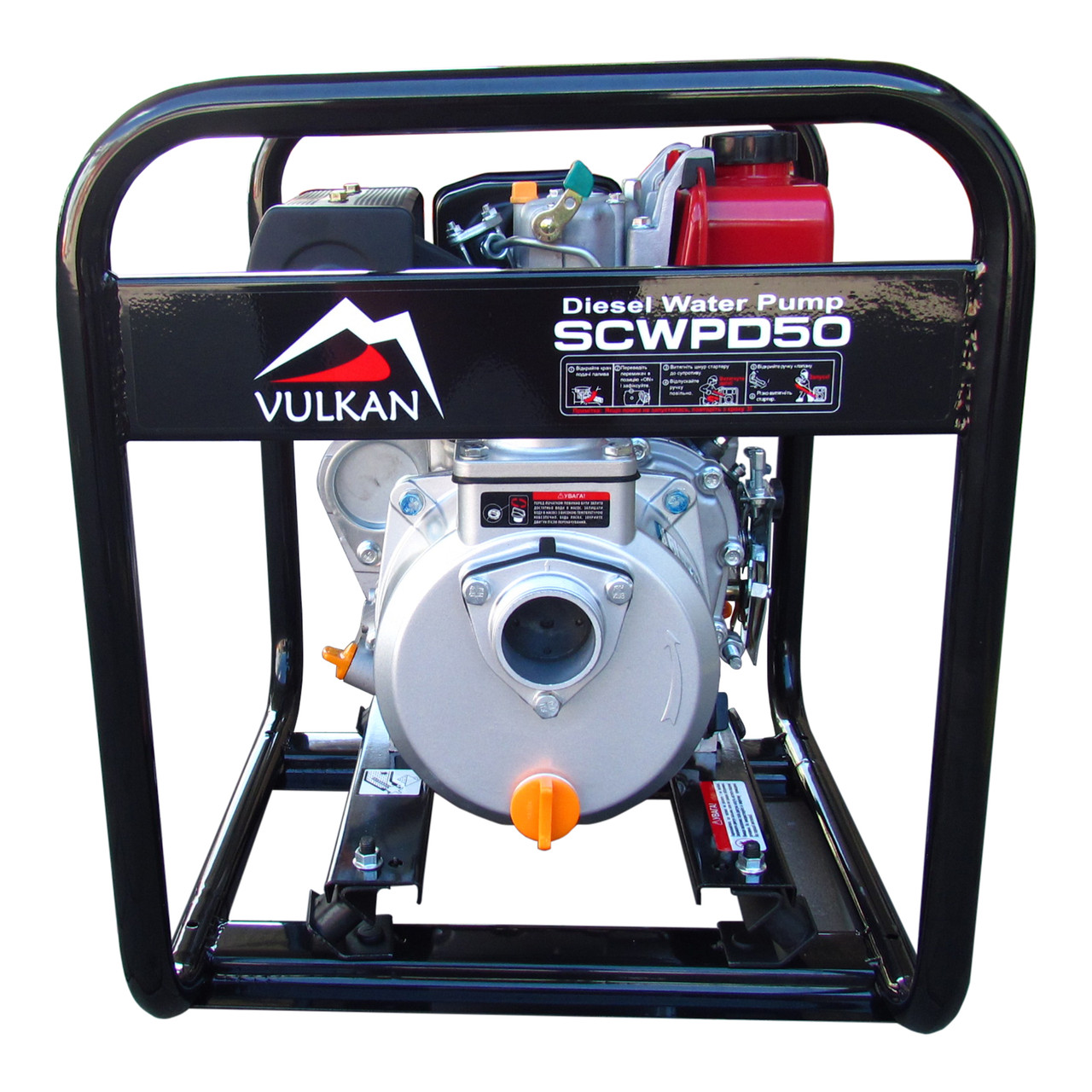 Мотопомпа дизельная Vulkan SCWPD50 для чистой воды - фото 1 - id-p723886183