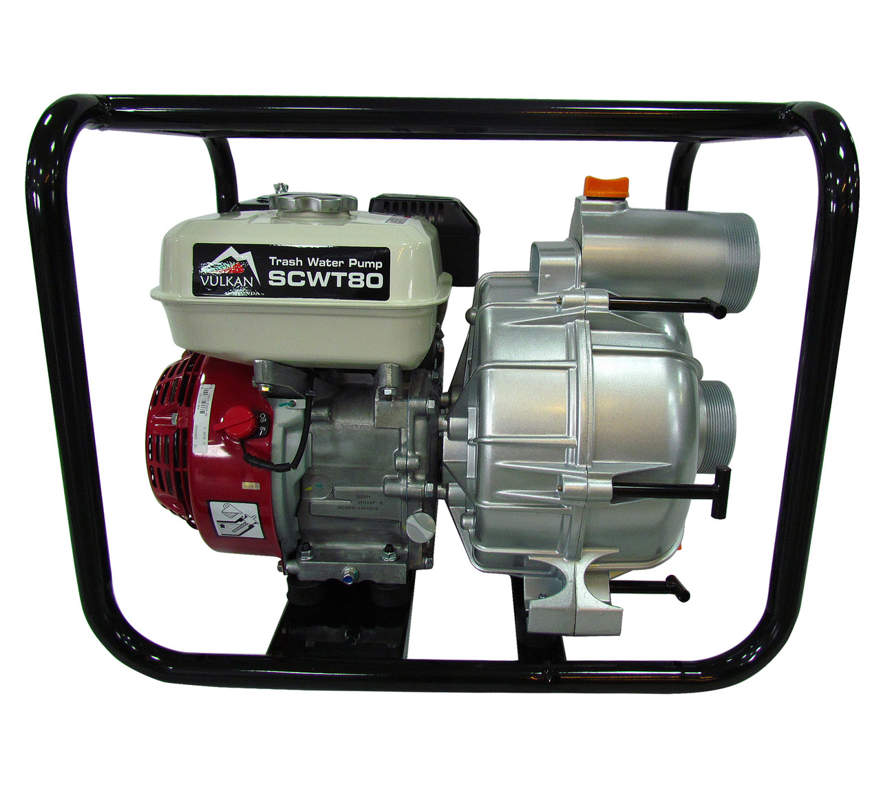 Мотопомпа бензиновая Vulkan SCWT80H для грязной воды с двигателем Honda GX 200 - фото 1 - id-p876368718