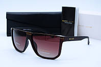 Мужские фирменные солнцезащитные очки Клабмастер Marc John коричневые 0779 c 111 G3