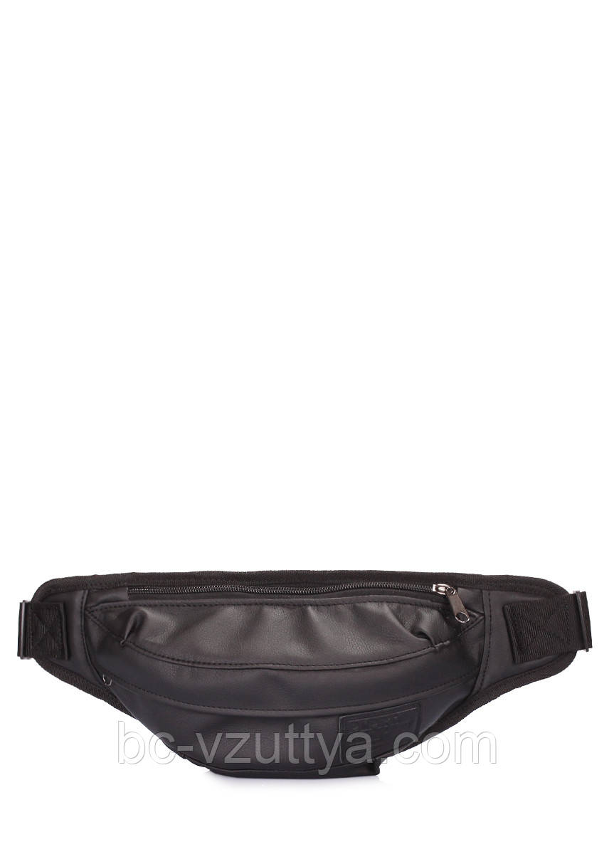 Сумка на пояс зі штучної шкіри POOLPARTY Bumbag чорна