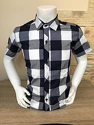 Дет. руб. з коротким рукавом Paul Jack 7-12 у клітинку