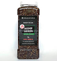 Конопля для риболовлі готова World4carp Hemp seed Chili Garlic (з перцем Чилі та часником) 1 л.