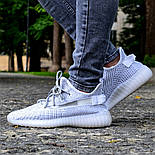 Чоловічі кросівки Adidas Yeezy Boost 350 Static рефлективні 36-44рр. (топ ААА+), фото 8