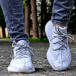 Чоловічі кросівки Adidas Yeezy Boost 350 Static рефлективні 36-44рр. (топ ААА+), фото 10